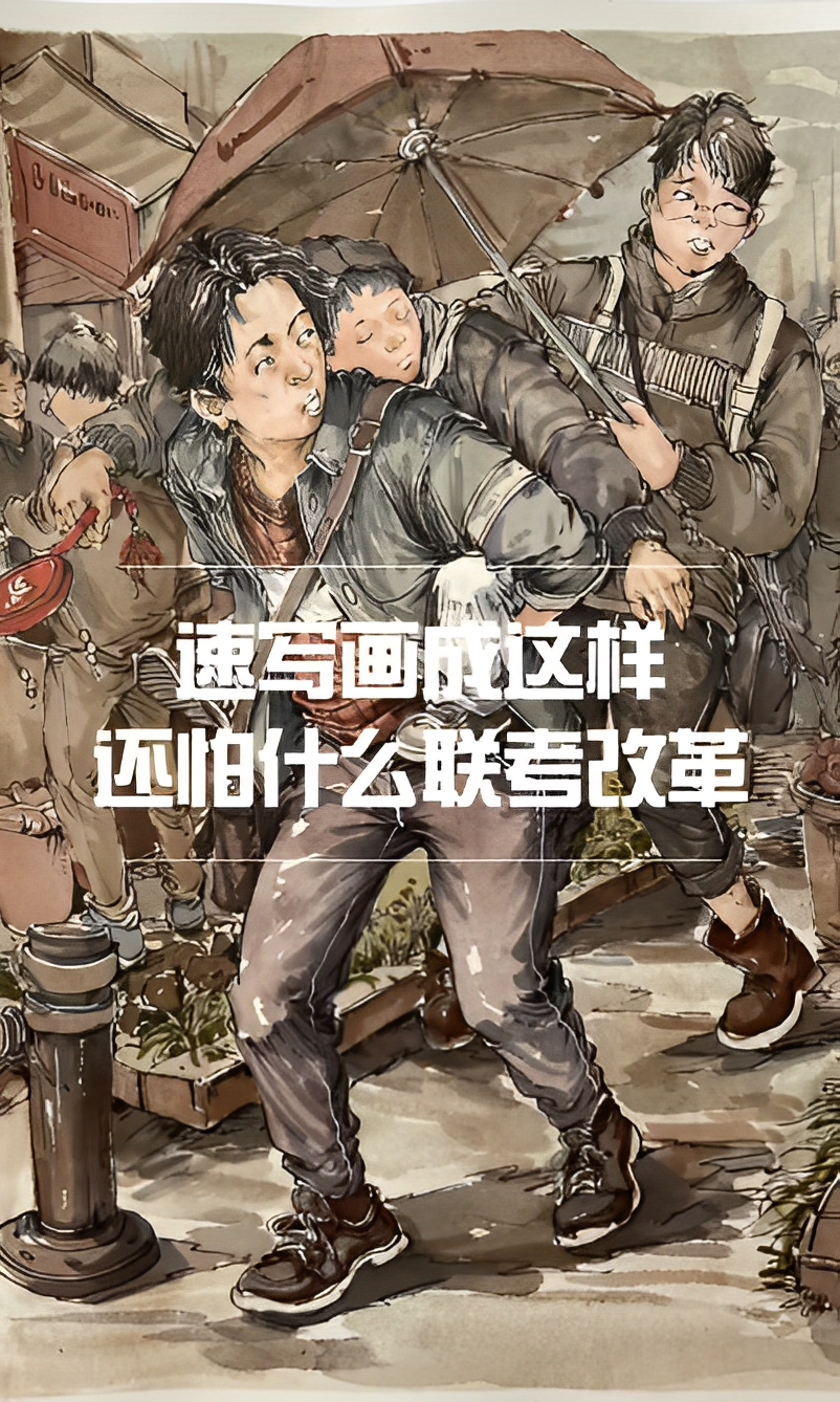 速寫畫成這樣，還怕什么聯(lián)考改革？